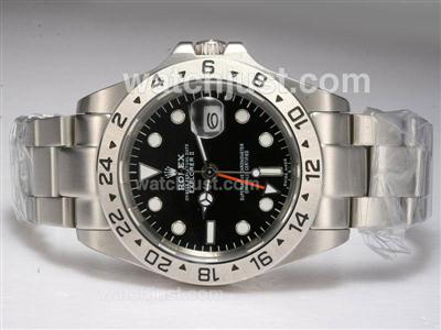 Rolex Explorer II Automatic Working GMT with Black Dial Upgrade Version