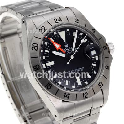 Rolex Explorer Swiss ETA 2836 Movement Black Dial S/S with White Markers-Vintage Edition