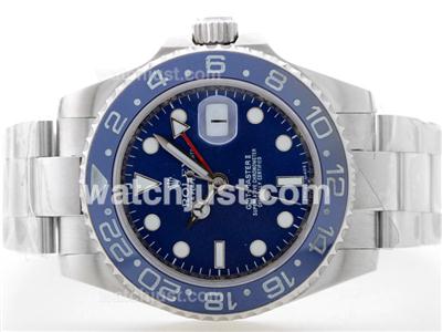 Rolex GMT Master Automatic with Blue Dial S/S -Blue Ceramic Bezel