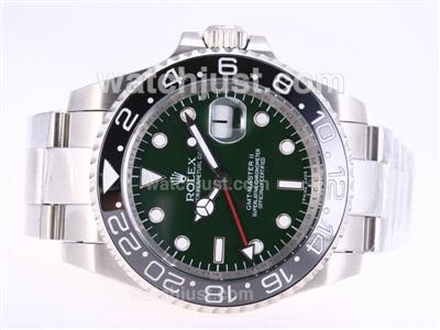 Rolex GMT-Master II 50th Anniv Swiss ETA 2836 Movement with Green Dial-Ceramic Bezel Updated Version