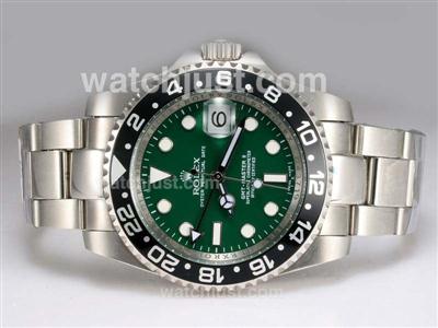 Rolex GMT-Master II 50th Anniversary Swiss ETA 2836 Movement Green Dial with Black Bezel