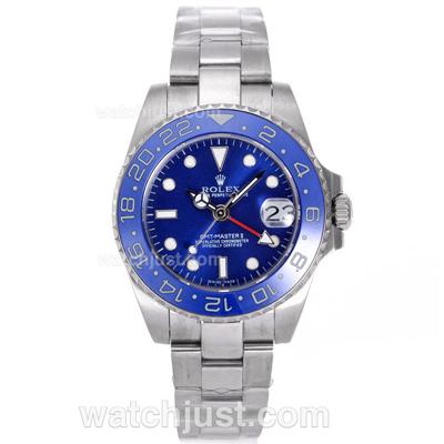 Rolex GMT-Master II Automatic Ceramic Bezel with Blue Dial S/S-Lady Size