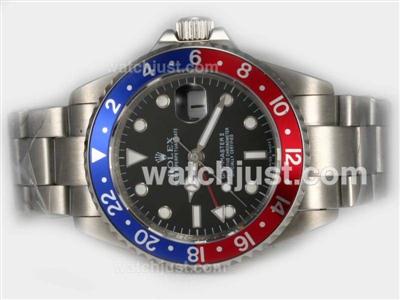 Rolex GMT-Master II Automatic With Red / Blue Bezel-Updated Version Bi-directional Bezel