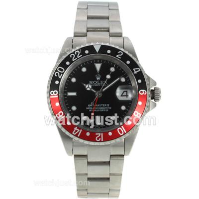 Rolex GMT-Master II Swiss ETA 2836 Movement Black / Red-Updated Version Bi-directional Bezel