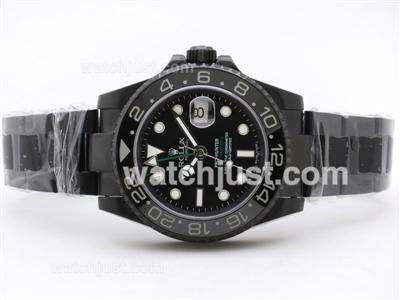 Rolex GMT-Master II Swiss ETA 2836 Movement Full PVD with Ceramic Bezel-Pro Hunter Edition