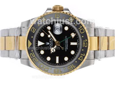 Rolex GMT-Master II Swiss ETA 3186 Movement Two Tone with Ceramic Bezel