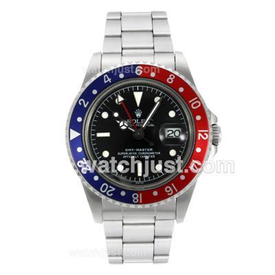 Rolex GMT-Master Swiss ETA 2836 Movement with Black Dial White Markers-Vintage Edition