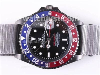 Rolex GMT-Mater II Swiss ETA 2836 Movement PVD Case-Pro Hunter Special Edition