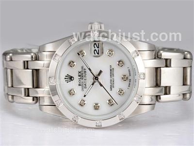 Rolex Masterpiece Automatic Diamond Bezel and Marking with MOP Dial