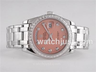 Rolex Masterpiece Automatic Diamond Marking and Bezel with Champagne Dial