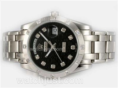 Rolex Masterpiece Automatic Diamond Marking with Black Computer Dial