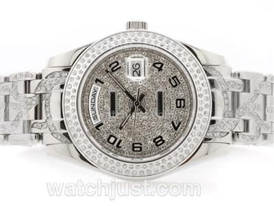 Rolex Masterpiece Automatic with Diamond Bezel and Dial-Number Marking