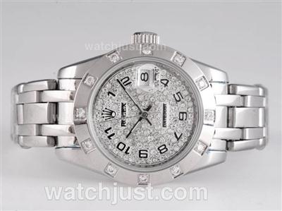 Rolex Masterpiece Automatic with Diamond Dial-Number Marking