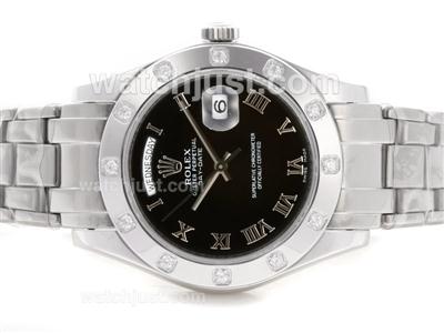 Rolex Masterpiece II Swiss ETA 2836 Movement Roman Markers with Black Dial