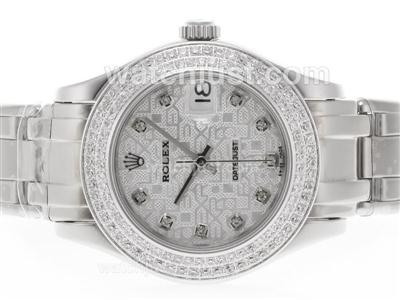 Rolex Masterpiece Swiss ETA 2836 Movement Diamond Marking and Bezel with Computer Dial