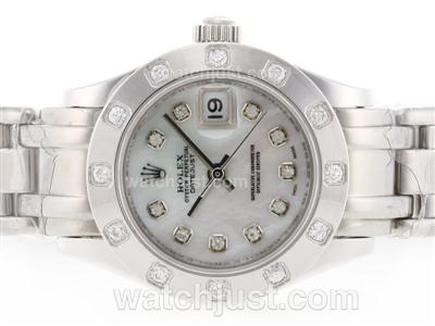 Rolex Masterpiece Swiss ETA 2836 Movement Diamond Marking with MOP Dial