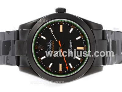 Rolex Milgauss Automatic Full PVD with Black Dial