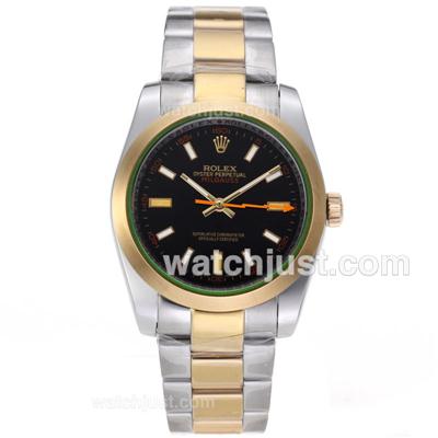 Rolex Milgauss Automatic Two Tone with Black Dial