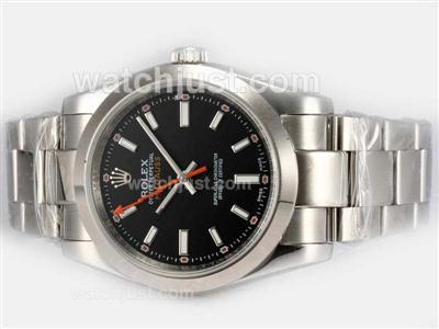 Rolex Milgauss Automatic with Black Dial-White Marking