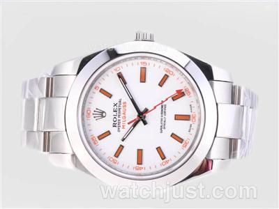 Rolex Milgauss Swiss ETA 2836 Movement with Orange Marking-Correct Size