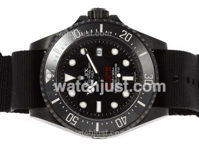 Rolex Pro Hunter Deep Sea Swiss ETA 2836 Movement PVD Case with Nylon Strap-1:1 Version