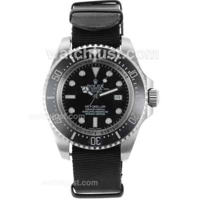 Rolex Sea-Dweller Automatic Ceramic Bezel with Black dial-Nylon Strap