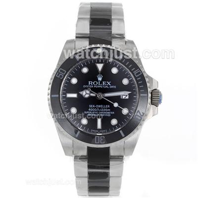 Rolex Sea-Dweller Automatic Ceramic Bezel with Black Dial S/S-Sapphire Glass