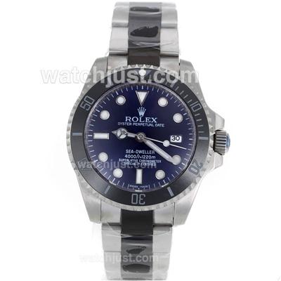 Rolex Sea-Dweller Automatic Ceramic Bezel with Blue Dial S/S-Sapphire Glass