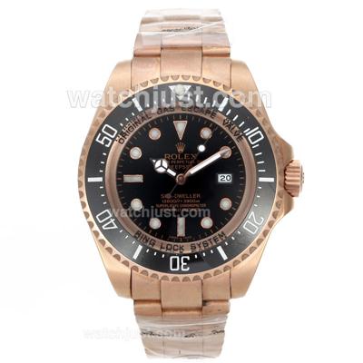 Rolex Sea-Dweller Automatic Full Rose Gold with Black Dial-New Version