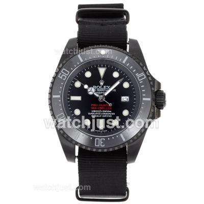 Rolex Sea-Dweller Pro-Hunter Automatic PVD Case Ceramic Bezel with Nylon Strap