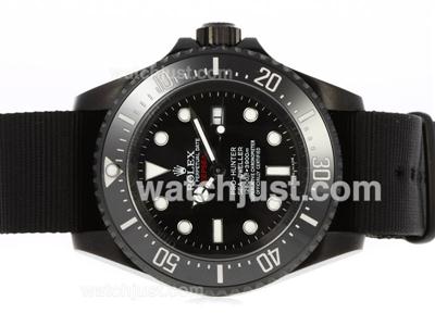 Rolex Sea Dweller Pro Hunter Deep Sea Swiss ETA 2836 Movement PVD Case with Nylon Strap-Jacques Limited Edition