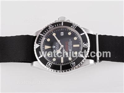 Rolex Sea-Dweller Submariner 2000 Ref.1665 Swiss ETA 2836 Movement Vintage Edition-Black Nylon Strap