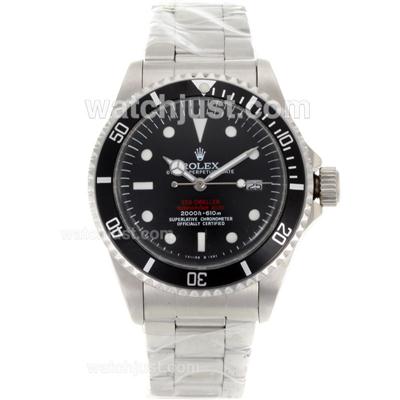 Rolex Sea-Dweller Submariner 2000 Swiss ETA 2836 Movement Vintage Edition with Black Dial S/S-Rivet Strap