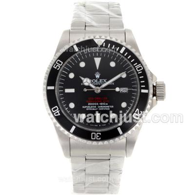 Rolex Sea-Dweller Submariner 2000 Swiss ETA 2836 Movement White Markers with Black Dial S/S-Vintage Edition