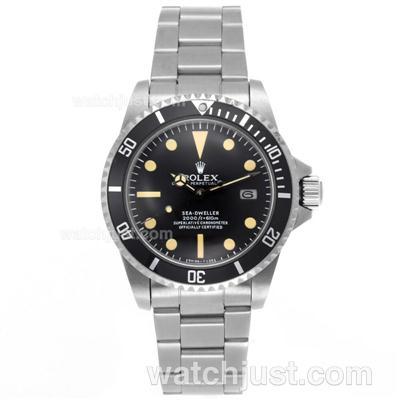 Rolex Sea-Dweller Swiss ETA 2836 Movement with Black Dial S/S-Vintage Edition