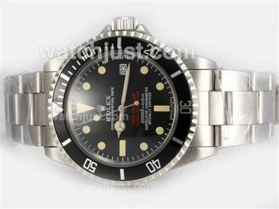 Rolex Sea-Dweller Swiss ETA 2836 Movement with Black Dial(Double Red Marking)-Vintage Edition