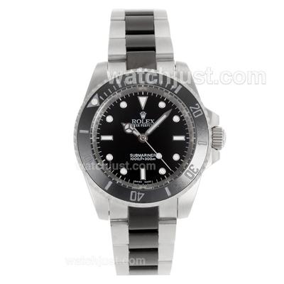 Rolex Submariner Automatic Ceramic Bezel with Black Dial S/S-Sapphire Glass