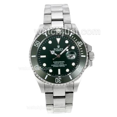 Rolex Submariner Automatic Ceramic Bezel with Green Dial-Sapphire Glass S/S