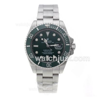 Rolex Submariner Automatic Ceramic Bezel with Green Dial S/S