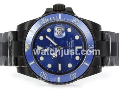 Rolex Submariner Automatic Full PVD with Blue Dial and Ceramic Bezel