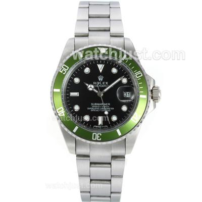 Rolex Submariner Automatic Green Bezel with Black Dial S/S