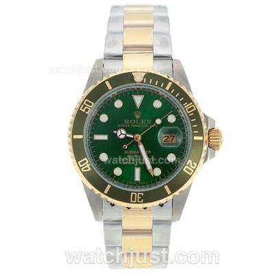 Rolex Submariner Automatic Two Tone with Green Dial