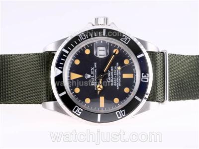 Rolex Submariner Automatic Vintage with Nylon Strap-Cartier Special Edition