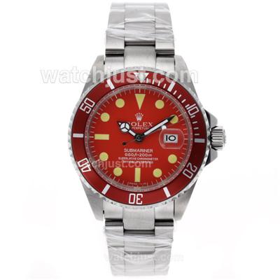 Rolex Submariner Automatic with Red Dial and Bezel S/S