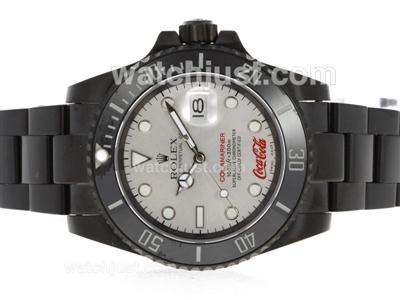 Rolex Submariner Cocacola Limited Edition Automatic Full PVD with Gray Dial-Ceramic Bezel