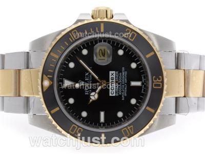 Rolex Submariner Comex Edition Automatic Two Tone with Black Dial-Ceramic Bezel