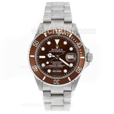 Rolex Submariner Harley Davidson Automatic with Brown Dial and Bezel-Updated Version