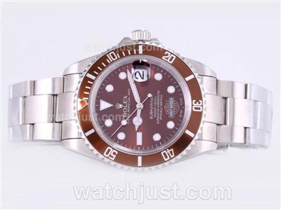 Rolex Submariner Harley Davidson Swiss ETA 2836 Movement with Brown Dial