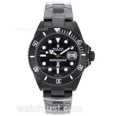 Rolex Submariner Mastermind Japan Automatic Full PVD with Black Dial