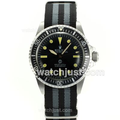 Rolex Submariner Ref 5517 Swiss ETA 2836 Movement-Nylon Strap Vintage Edition